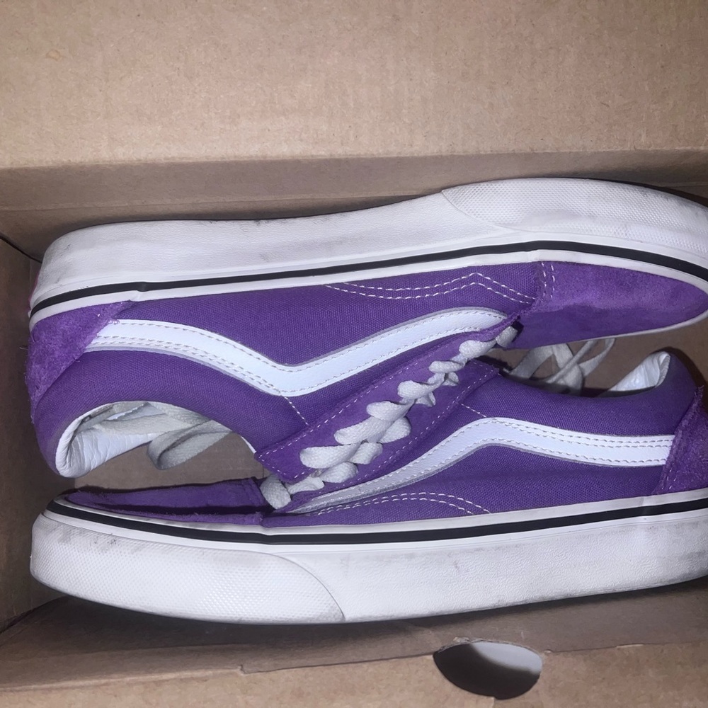 purple vans old skool 8.0